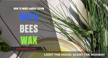 Crafting Luxurious Beeswax Candle Lotion: A Simple DIY Guide