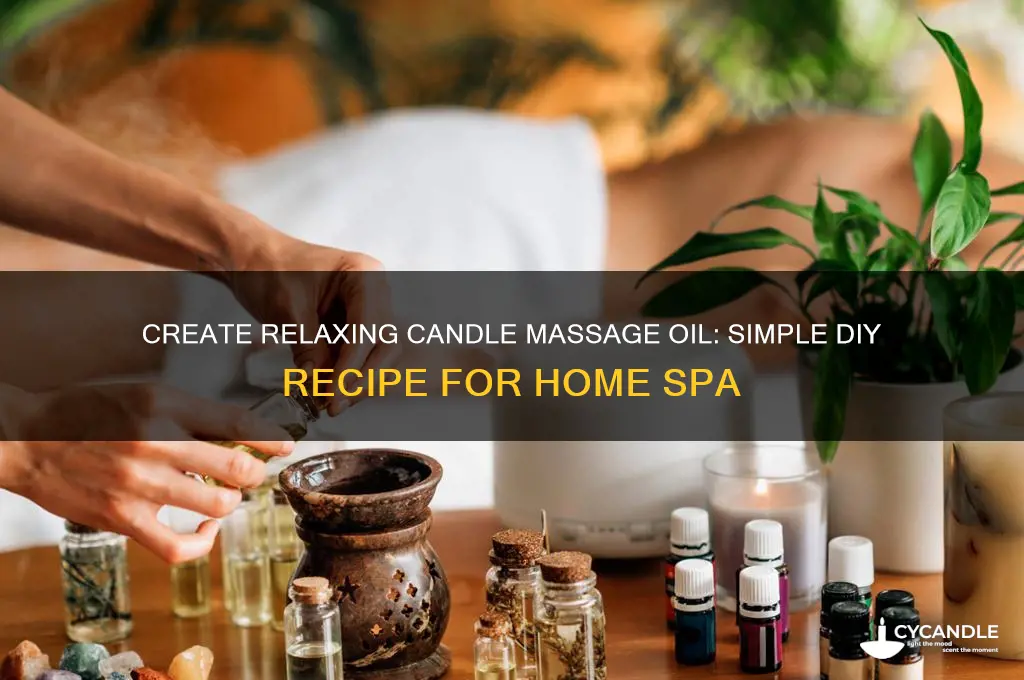 how to make candle massage oil