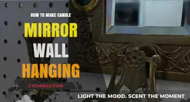 DIY Candle Mirror Wall Hanging: Crafting Elegant Home Decor Easily