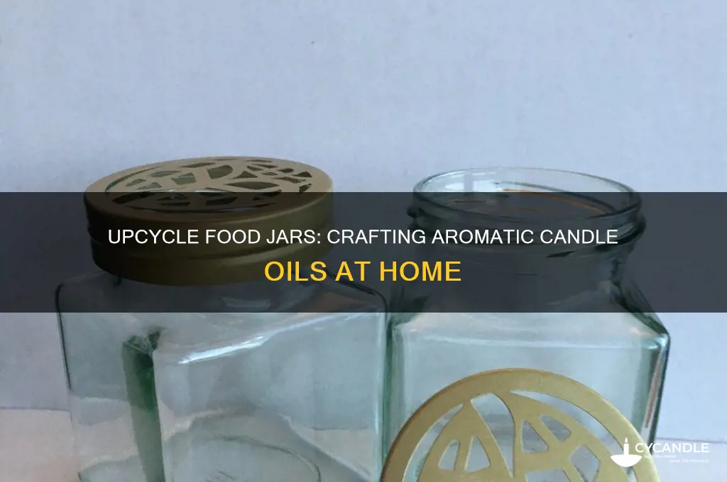 how to make candle oils with food jars