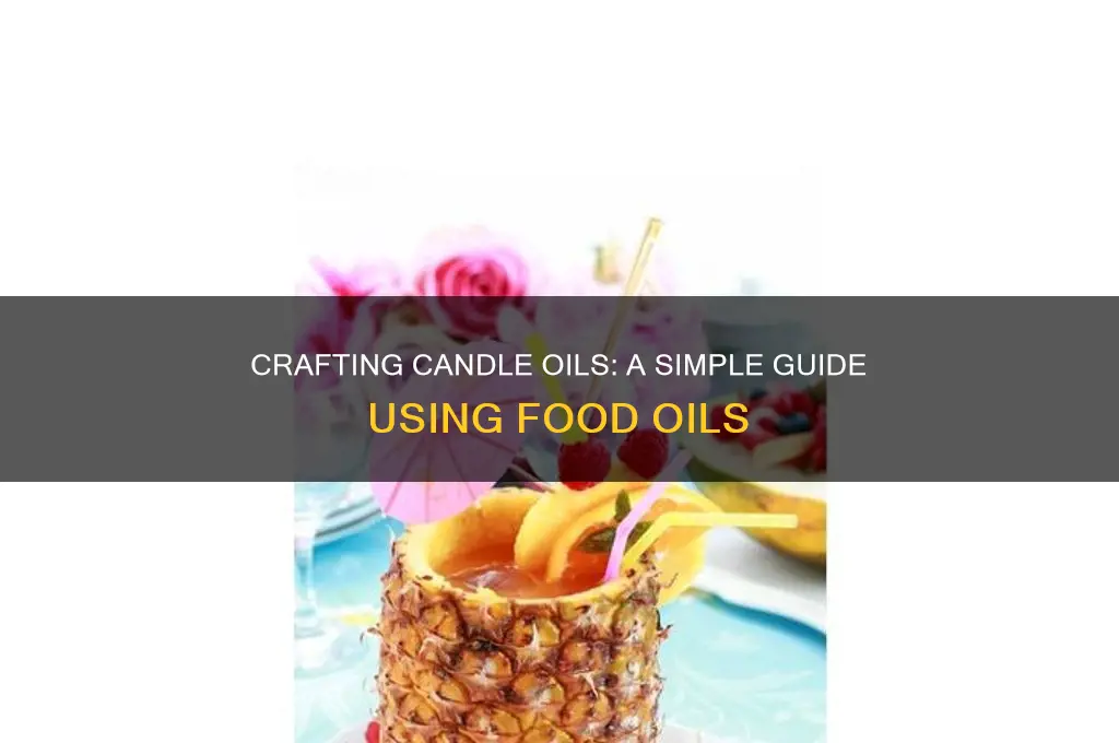 how to make candle oils with food oils