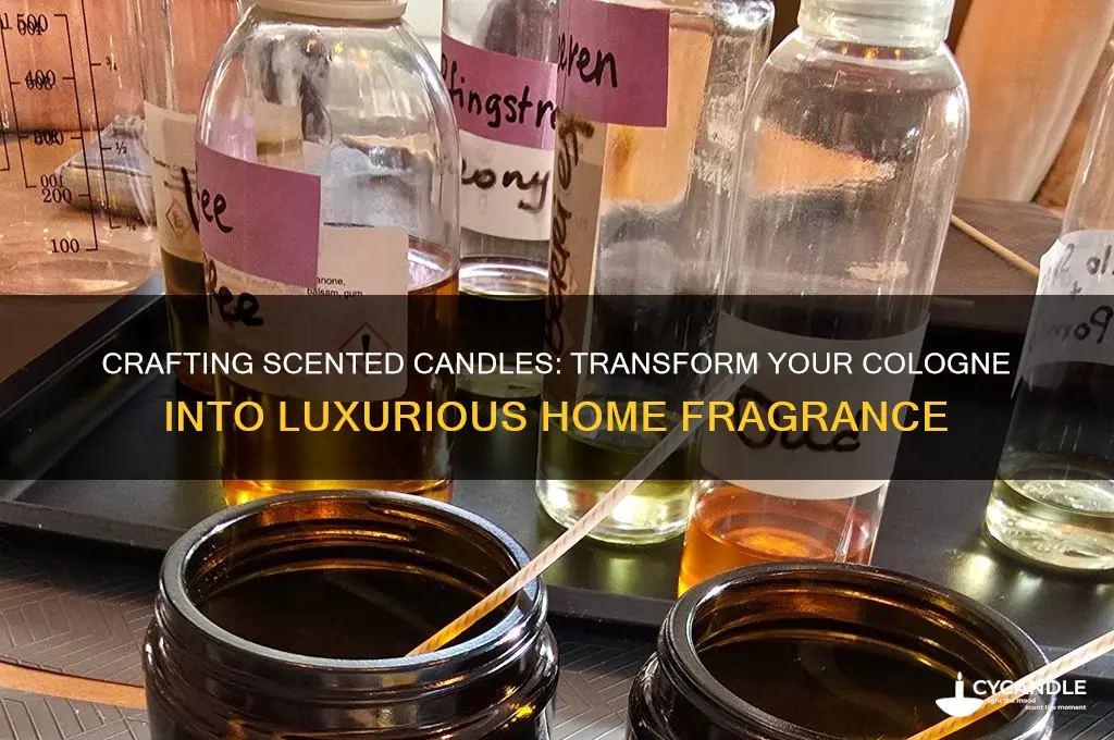 how to make candle out of cologne