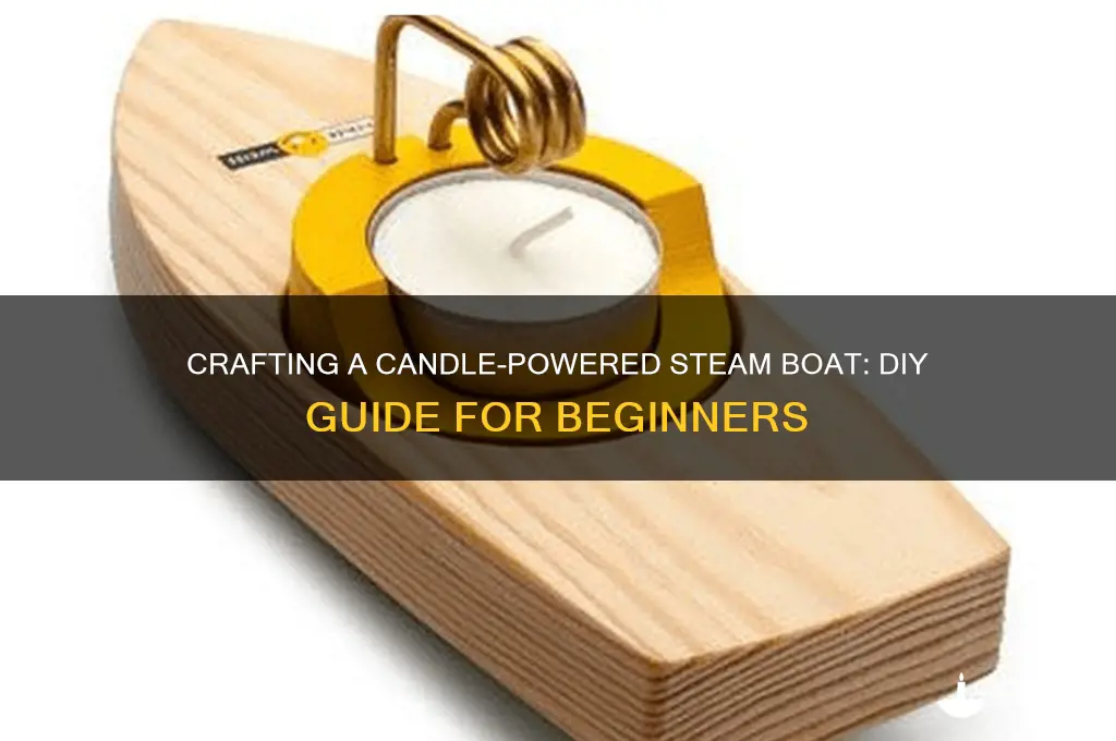 how to make candle powered steam boat
