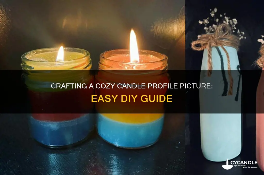 how to make candle profile picture