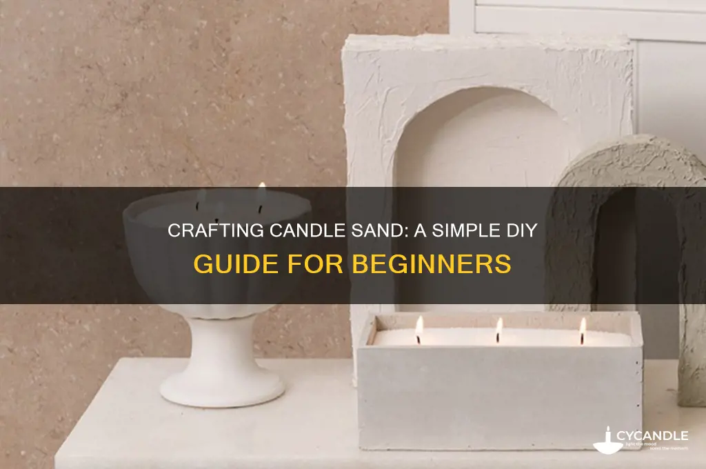how to make candle sand