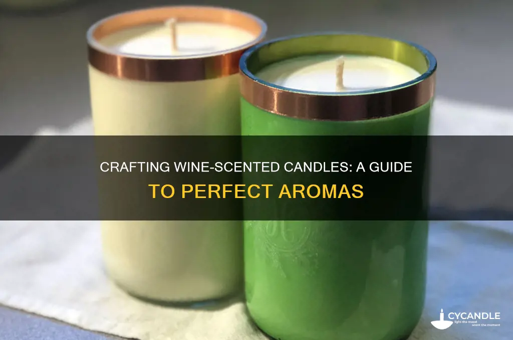 how to make candle scents smell like wine
