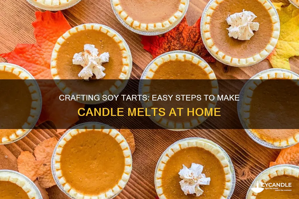 how to make candle soy tarts