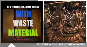 Creative DIY: Crafting a Candle Stand Using Recycled Waste Materials
