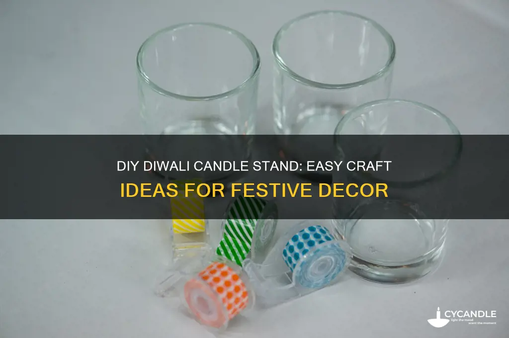 how to make candle stand for diwali
