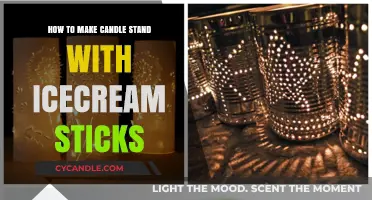 DIY Candle Stand: Crafting with Ice Cream Sticks Step-by-Step