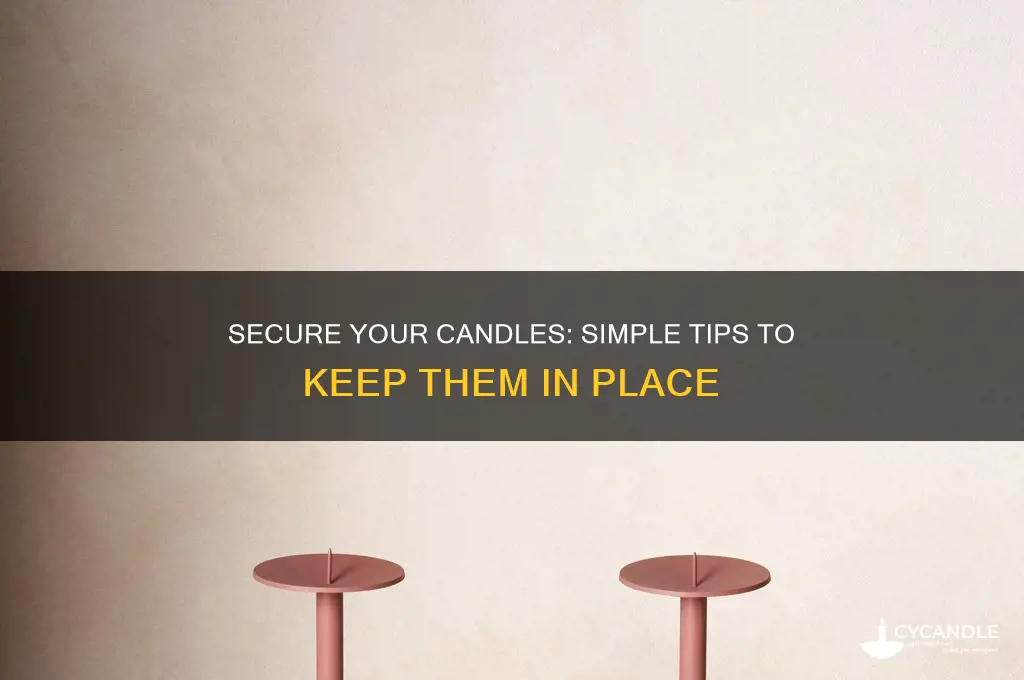 how to make candle stay in holder