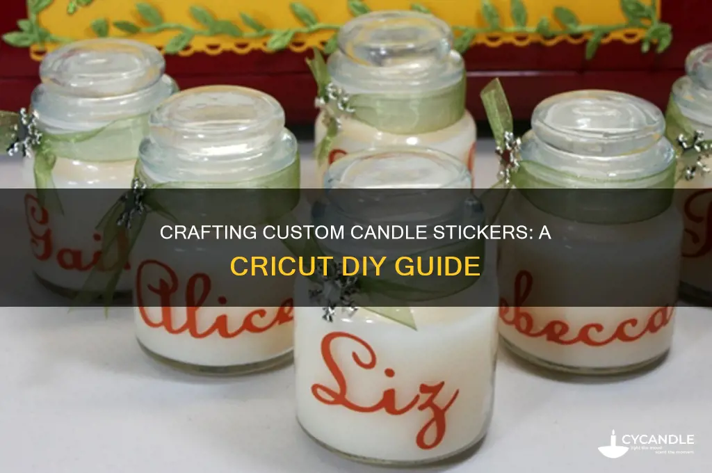 how to make candle stickers with cricut