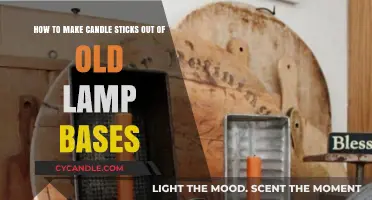 Repurpose Old Lamp Bases: Crafting Unique DIY Candle Sticks