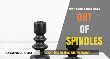 Crafting Unique Candle Sticks: Transforming Spindles into Elegant Holders