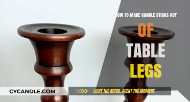 Creative DIY: Transforming Old Table Legs into Unique Candlesticks