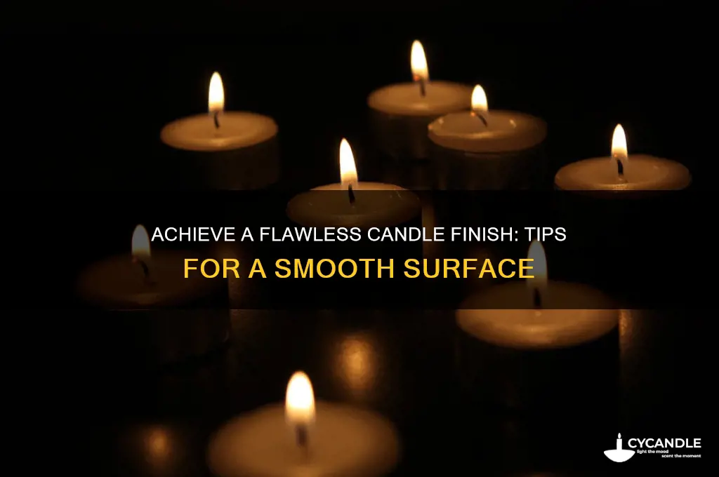 how to make candle surface smooth