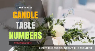 DIY Candle Table Numbers: Elegant Wedding Decor Ideas Guide