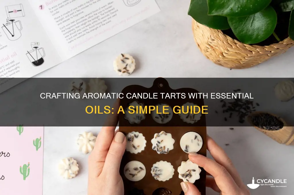 how to make candle tarts with essential oils