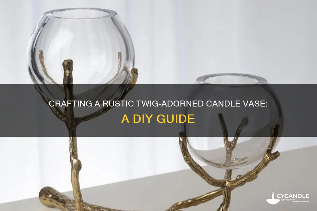 how to make candle vase with twigs on it