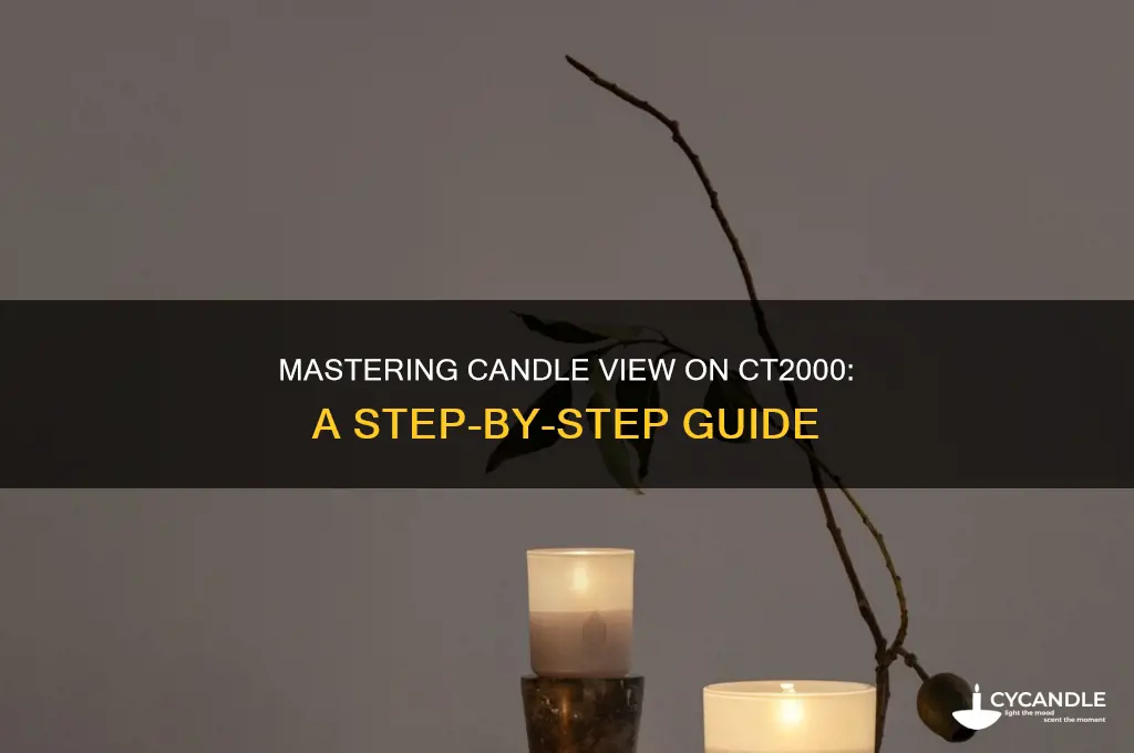 how to make candle view on ct2000