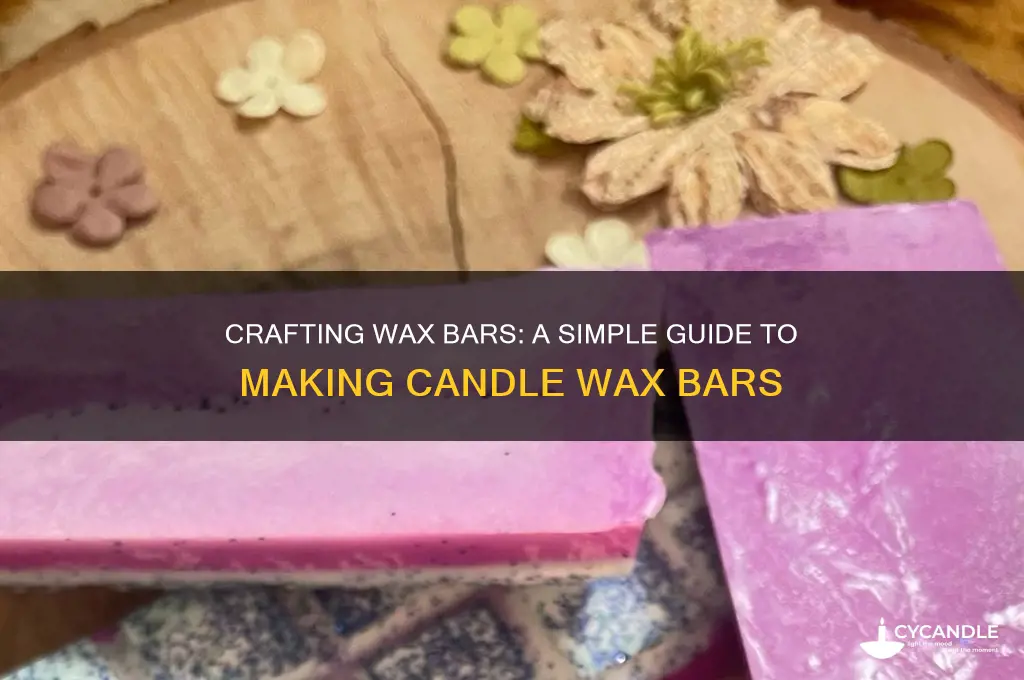 how to make candle wax bars
