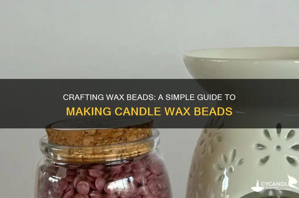 how to make candle wax beads