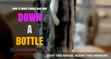 Creative Candle Wax Drip Techniques for Stunning Bottle Decor