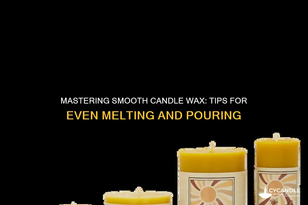 how to make candle wax even