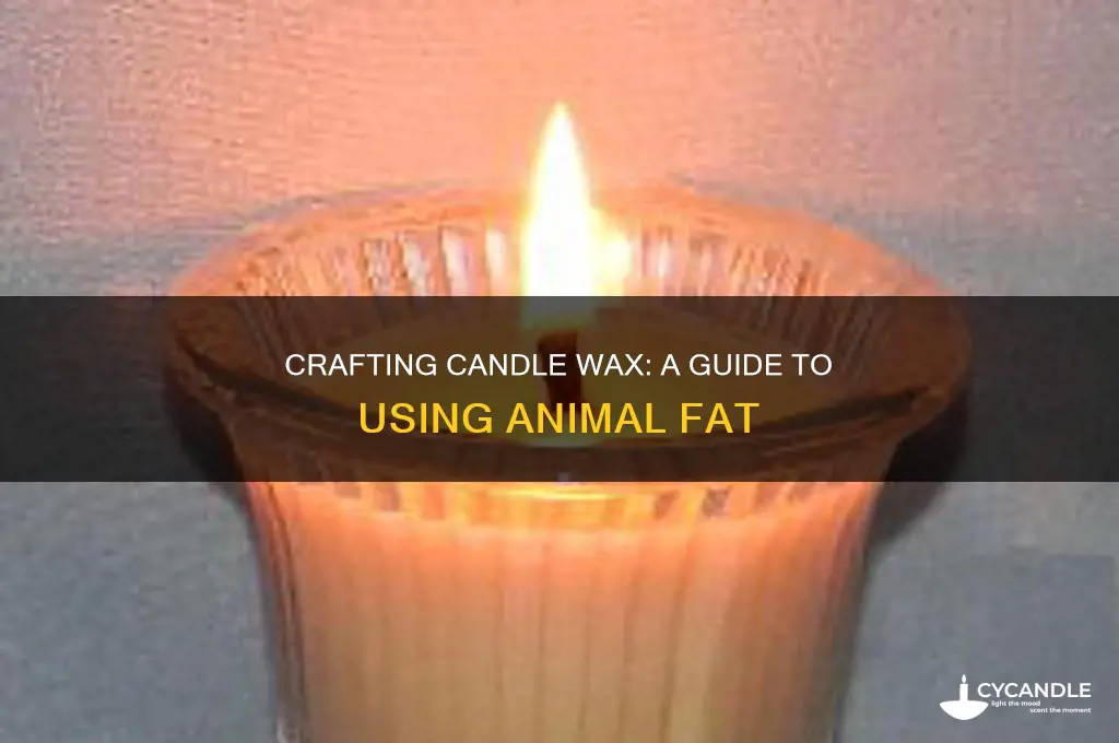 how to make candle wax from animal fat