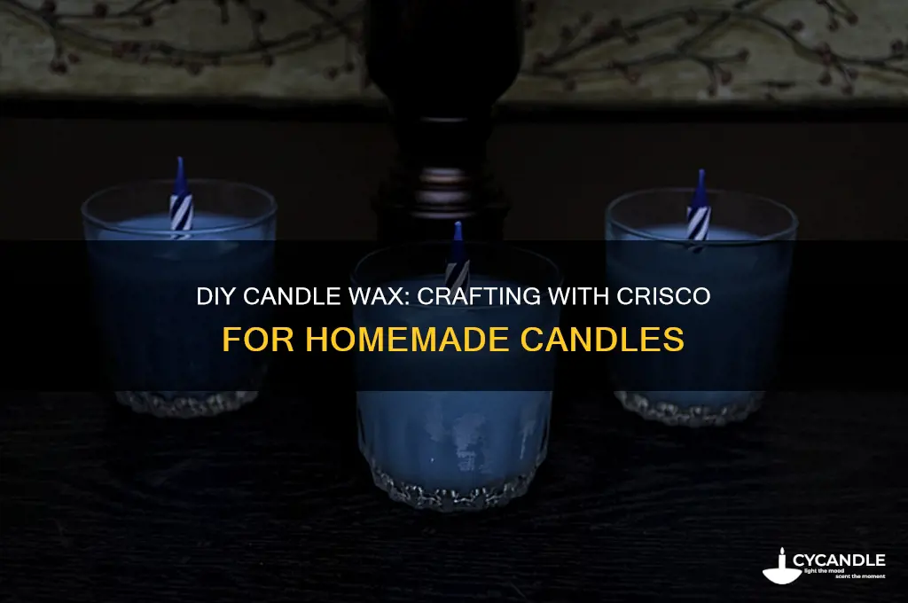 how to make candle wax from crisco