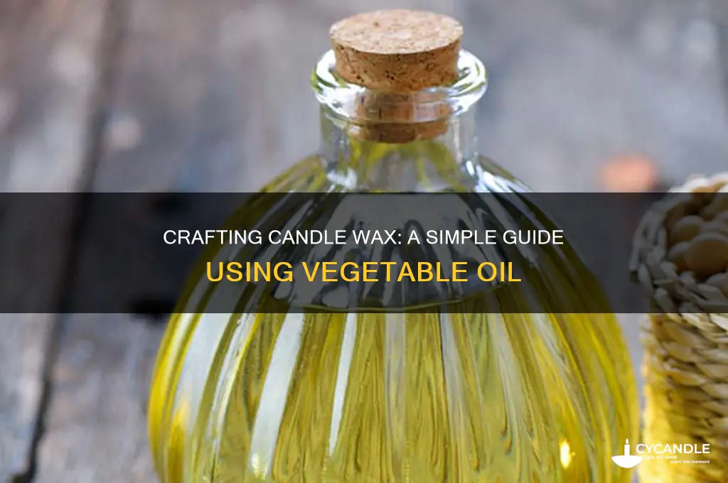 how to make candle wax from vegetable oil