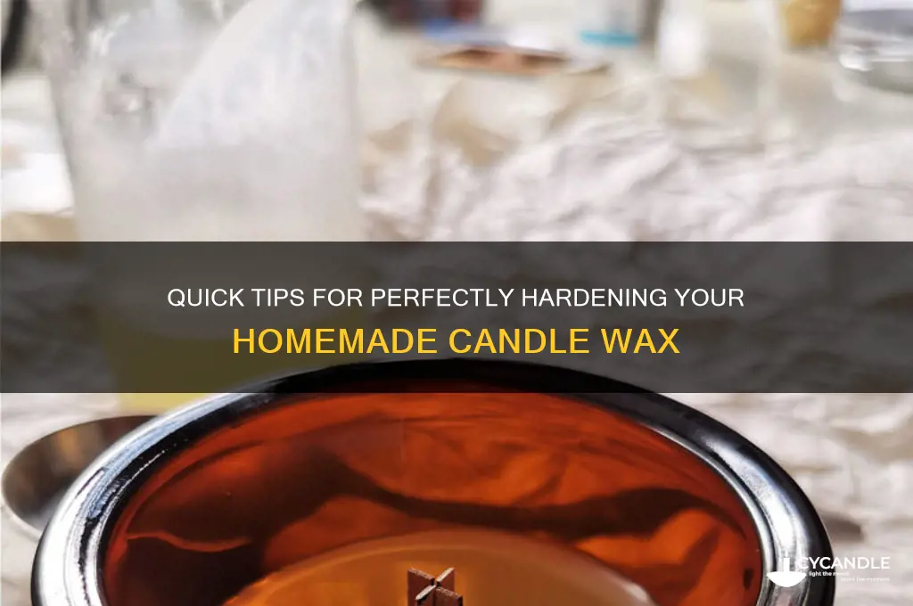 how to make candle wax harden