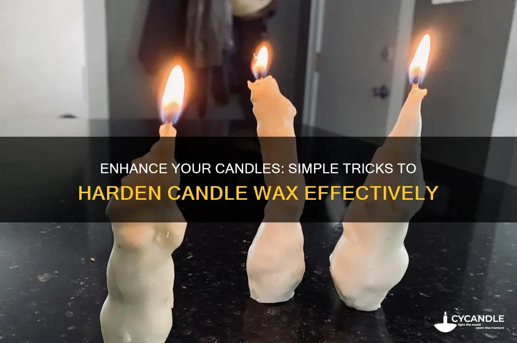how to make candle wax harder