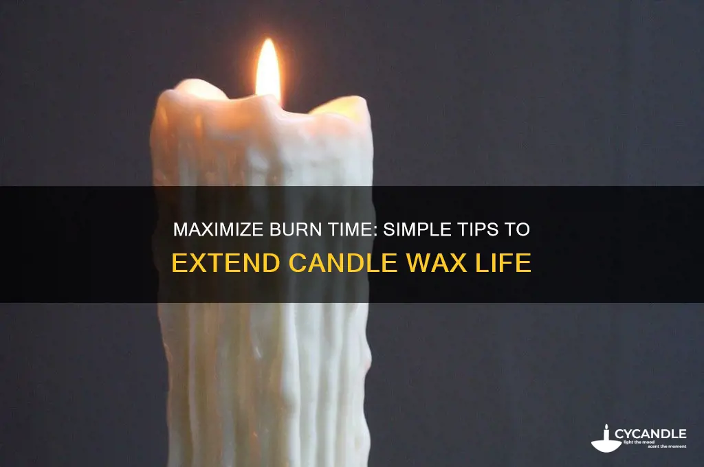 how to make candle wax last longer