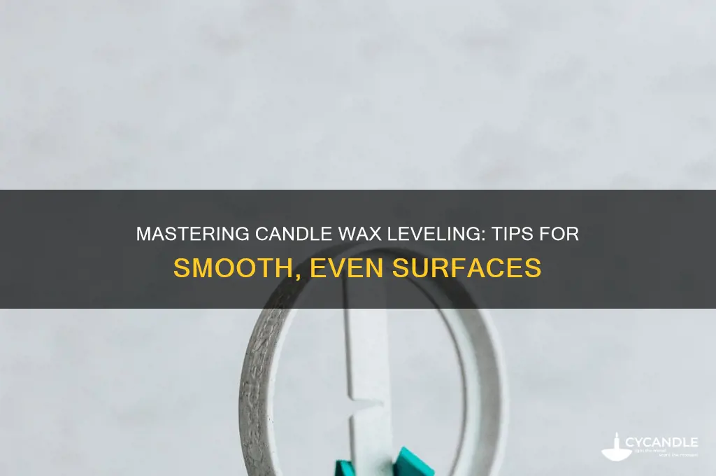 how to make candle wax level
