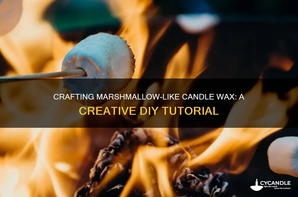 how to make candle wax look like marshmallows