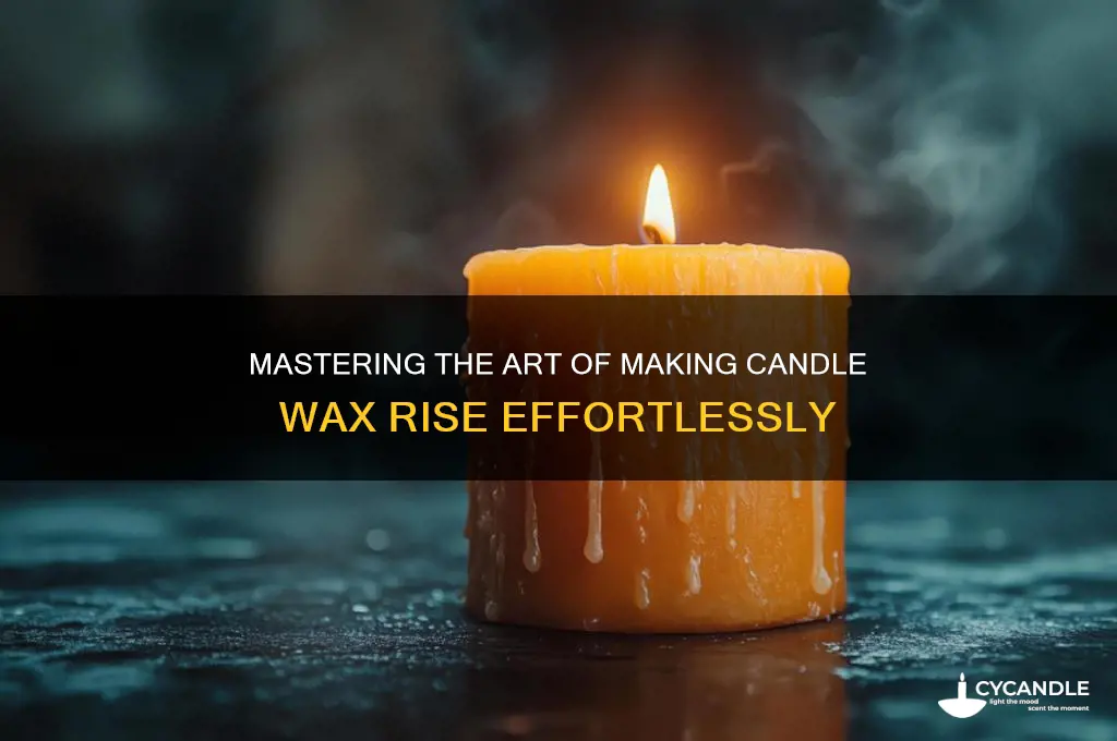 how to make candle wax rise