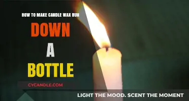 Creative Candle Wax Drip Technique for Bottle Decorating