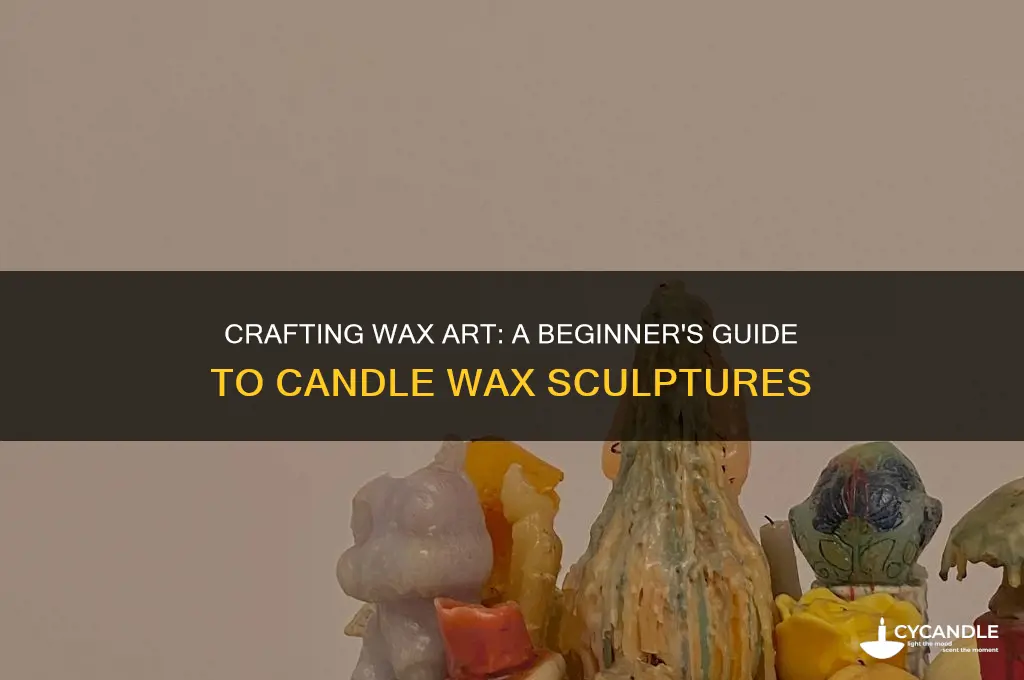 how to make candle wax sculptures