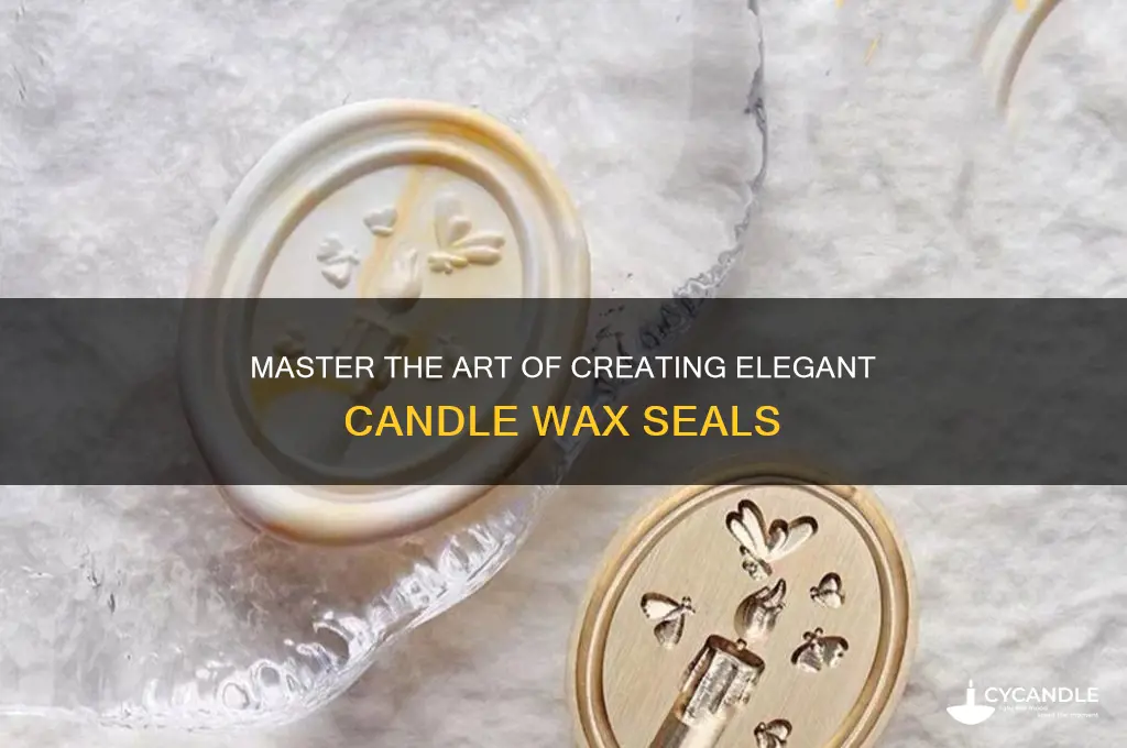how to make candle wax seal