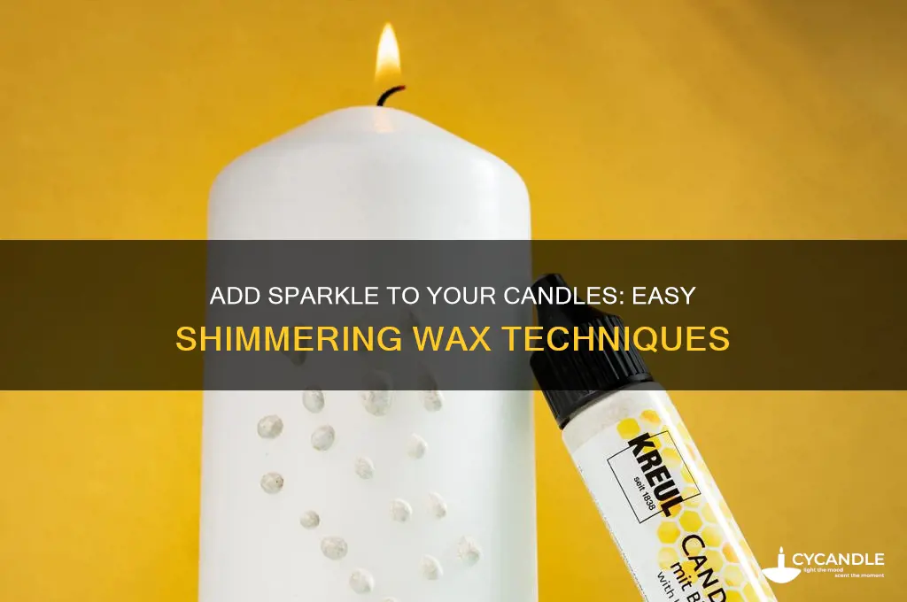 how to make candle wax shimmer