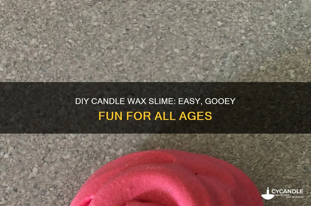 how to make candle wax slime