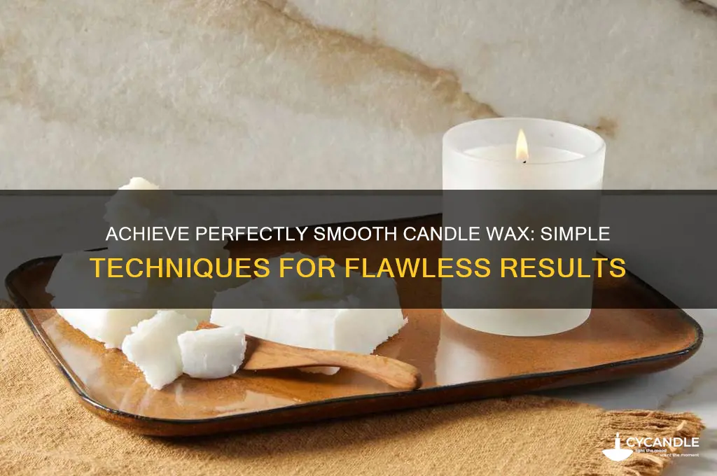 how to make candle wax smooth