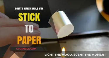 Easy DIY Tips: Making Candle Wax Adhere to Paper Perfectly