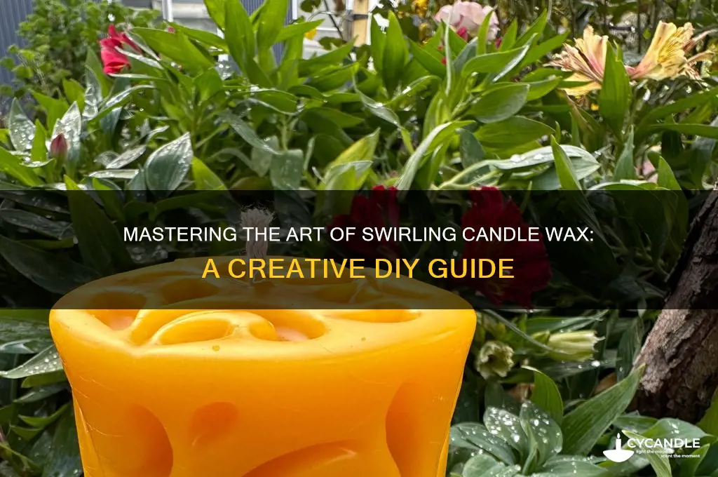 how to make candle wax swirl