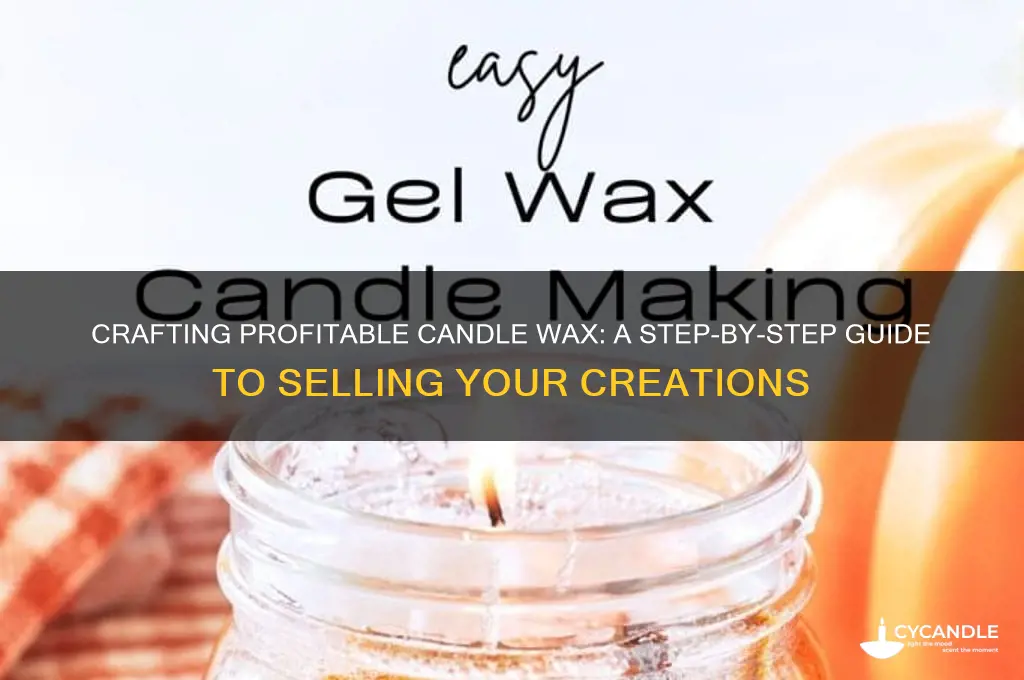 how to make candle wax to sell