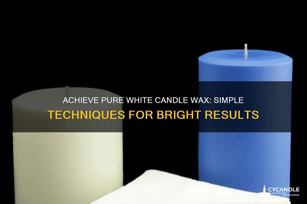 how to make candle wax white