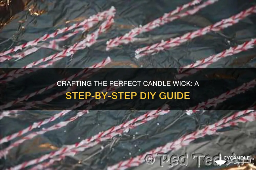 how to make candle whick