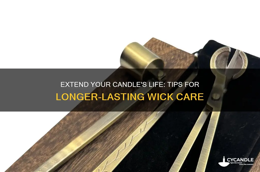 how to make candle wick last longer