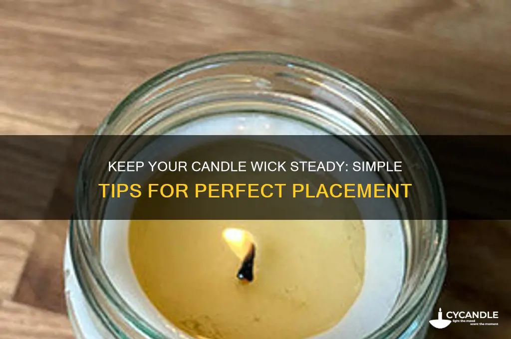 how to make candle wick stay in place